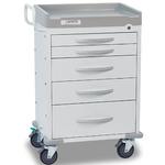 Detecto RC33669WHT Rescue General Purpose Utility Carts 5 Drawers (White) Detecto RC33669WHT Rescue