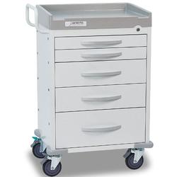 Detecto RC33669WHT Rescue General Purpose Utility Carts 5 Drawers (White)