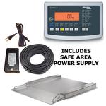 Minebea Combics Ex Safe Area Explosion Proof Flatbed Scale, 23.6 x 23.6 inch, 2200 x 0.1lb