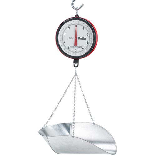 Chatillon 0740-X-CG Century Series Hanging Scale, 40 lb x 2 oz, w/CG Scoop