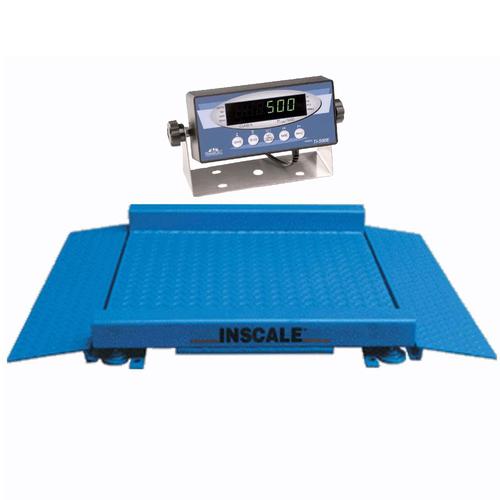 Inscale 30-31 3 x 3 ft  Drum Scale, 2000 lb x 0.5 lb