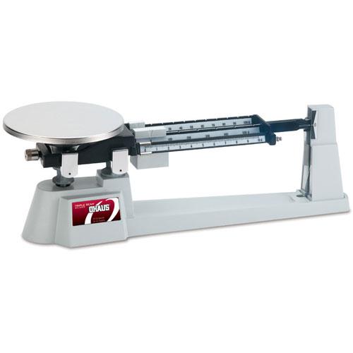 Ohaus 760-00 Triple Beam Scale, 610 g, w/Stainless Plate & Tare