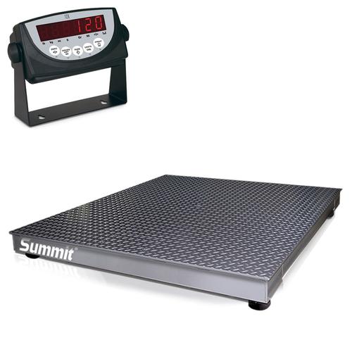 Rice Lake 78780 Summit 4 x 4 LED Floor Scale Legal for Trade 230 Volt  5000 x 1 lb