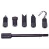 Shimpo FG-M6ADP Standard Steel Adapter Set, M6 Thread (Chisel, Cone, Flat Head, Notched, Hook, Ext. Rod)