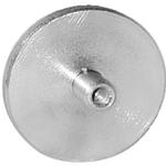 Shimpo FG-M6COMP50U 50 mm Diameter Compression Plate, M6 Thread, 200 lb (100 kg) Capacity
