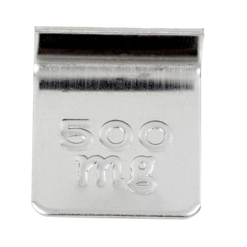 Troemner 61052ST (30391030) Flat with one end turned up for easy handling Metric Class 7 with Traceable Cert - 500 mg