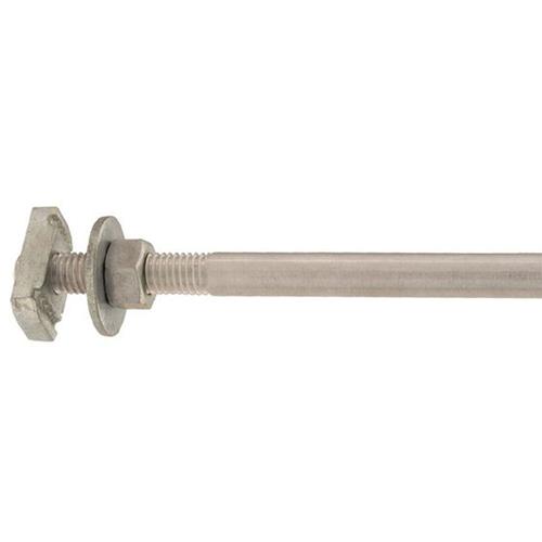 Ohaus CLC-HTZMBA10 Aluminum Locking Nut Rod with Channel Connector  - 4 in (102 mm) 