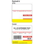 Ishida 47735 Format 6 - 1 Name Line and 6 Ingredient Lines 12 Rolls