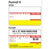 Ishida 47762 Format 5 - No Barcode 1 Name Line and 2 Ingredient Lines 12 Rolls