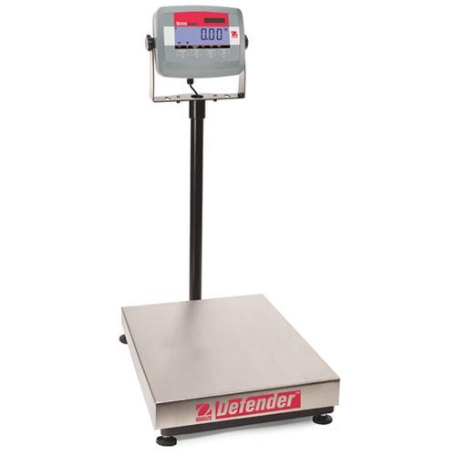 Ohaus D31P15BR Defender 3000 12 x 14 in Platform Scale  33 x 0.005 lb Legal for trade 30 x 0.01 lb