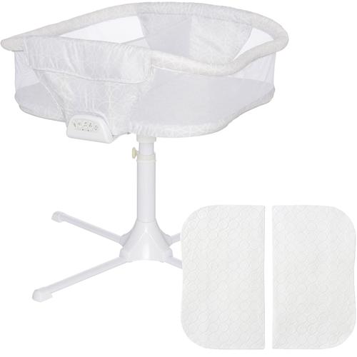 Halo Bassinest Twin Sleeper Premiere Series with Waterproof Twin Mattress Pad , Sand Circle