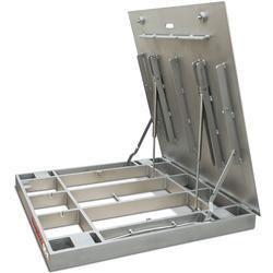 Rice Lake Roughdeck QC-X 175689 Stainless Steel Smooth Top Extreme Lift Floor Scale 4 x 4 ft - Base Only - 10000 lb