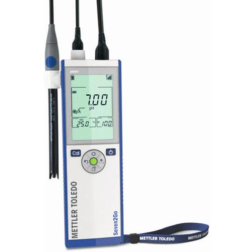 Mettler Toledo® S2-Standard Seven2Go pH/mV Portable Meter with InLab Expert Go-ISM Sensor