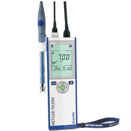 Mettler Toledo® S2-Light Seven2Go pH/mV Portable Meter with inLab Versatile Pro Mettler Toledo® S2-Light Seven2Go pH/mV Portable Meter with inLab Versatile Pro