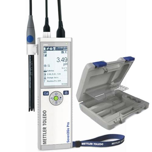 Mettler Toledo® S8-Field Seven2Go Pro pH/mV/Ion/oC Portable Meter with InLab Expert Pro-ISM Sensor Mettler Toledo® S8-Field Seven2Go Pro pH/mV/Ion/oC Portable Meter with InLab Expert Pro-ISM Sensor and Case