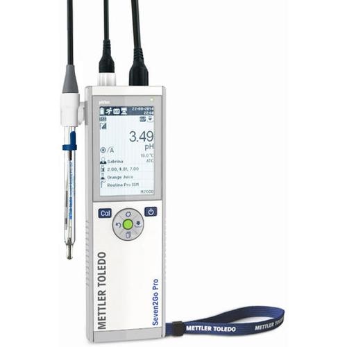 Mettler Toledo® S8-Biotech Seven2Go Pro pH/mV/Ion/oC Portable Meter with InLab Routine Pro-ISM Sens Mettler Toledo® S8-Biotech Seven2Go Pro pH/mV/Ion/oC Portable Meter with InLab Routine Pro-ISM Sensor