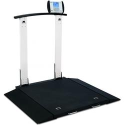 Detecto medical scale - Sturdy, yet lightweight, the Detecto 6550 portable wheelchair scales folds up for easy transport. 