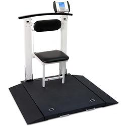 Detecto medical scale - Sturdy, yet lightweight, the Detecto 6550 portable wheelchair scales folds up for easy transport. 