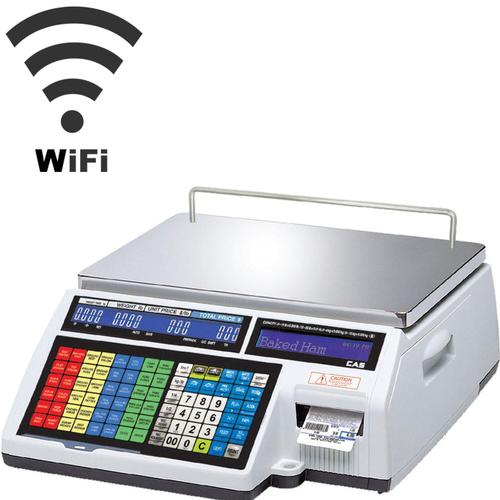CAS CL5500B-60(W) Wireless Bench Legal for Trade Label Printing Scale 30 x 0.01 lbs and 60 x 0.02 lbs