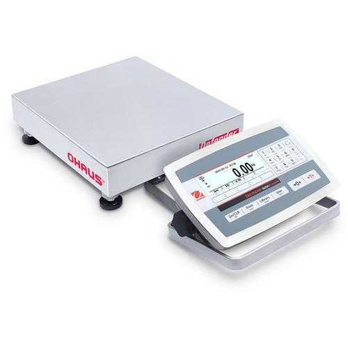 Ohaus D52XW12WQS5  Defender 5000 Washdown Low Profile 10 x 10 in Bench Scale 25 x 0.001 lb and Legal for Trade 25 x 0.005 lb