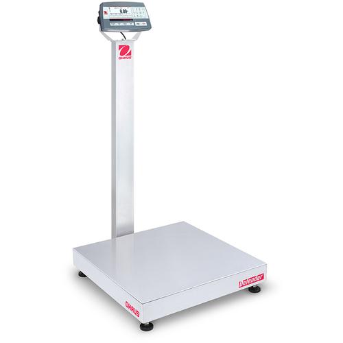 Ohaus D52P125RQV3 Defender 5000 24 x 24 in Bench Scale 250 x 0.01 lb and Legal for Trade 250 x 0.05 lb