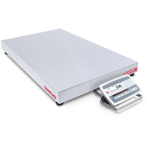 Ohaus D52XW50RQV5 Defender 5000 Low Profile 24 x 24 Stainless Steel Bench Scale 100 x 0.005 lb and Legal for Trade 100 x 0.02 lb