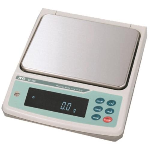 AND Weighing GF-8K2 Industrial Balance IP65/NEMA4, 2.1kg x 0.1 g and  8 kg x 0.01 g