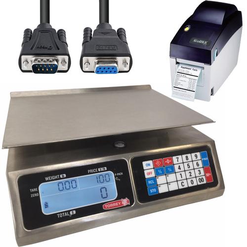 TorRey L-PC-40L-HS, Legal for Trade Price Computing Scale with Printer and Cable 40 x 0.01 lb