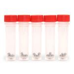 Ohaus 30391409 Red, Animal Tissue, 2 mL skirted tube, DNase/RNase free, 3 mm Stainless Steel Grinding Balls, 100/box