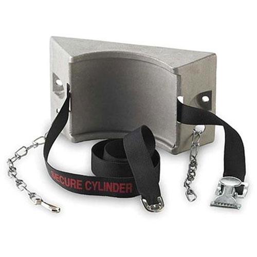 Ohaus CLR-717M Cast Aluminum 717M Chain Wall Gas Cylinder Support with Secure Cylinder Strap Ohaus CLR-717M Cast Aluminum 717M Chain Wall Gas Cylinder Support with Secure Cylinder Strap