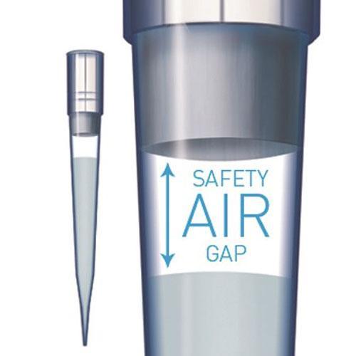 Sartorius 790301F Pre-Sterilized SafetySpace Filter Tip, 5-300 µL, single tray (960 ct)