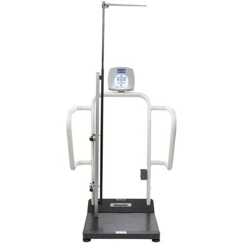 Health O Meter 1100KLHR-BT Digital Handrail Scale with built-in Pelstar wireless technology and Height Rod 1000 x 0.2 lb