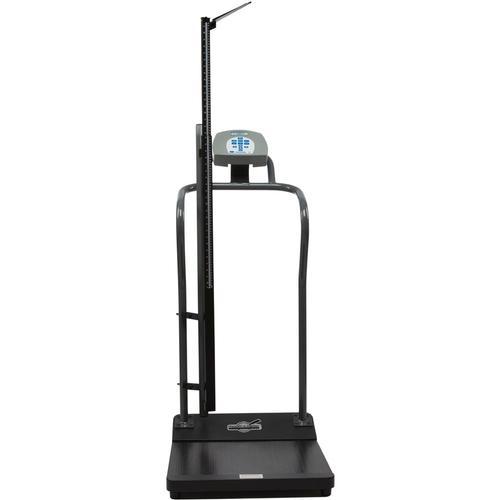 Health-O-Meter 3001KL-AMHR-BT Antimicrobial Digital Platform Scale with Height Rod and Built-in Pelstar Wireless Technology 1000 x 0.2 lb