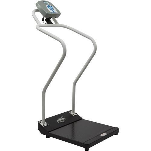 Health-O-Meter 3001KG-AMX-BT Antimicrobial Digital Platform Scale with Extended Handrails and Built-in Pelstar Wireless Technology KG Only 454 x 0.1 kg