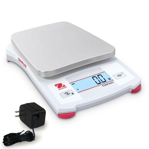 Ohaus CX-221-AC Compass CX Compact Scale with AC Adapter, 220 g x 0.1 g