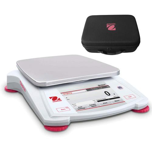 Ohaus Scout STX2201Touch Screen Portable Balance 2200 x 0.1 g with Carrying Case