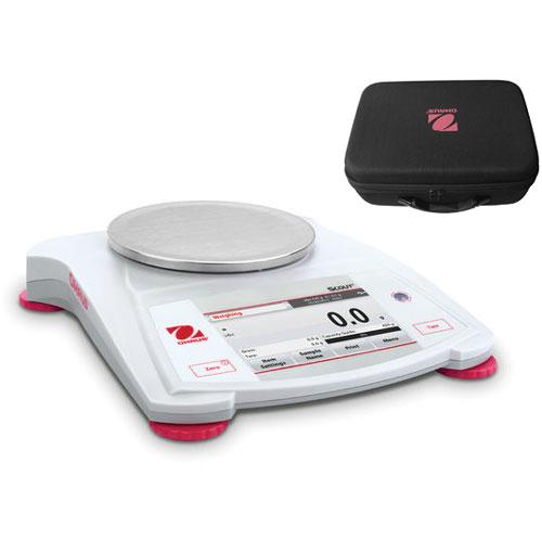 Ohaus Scout STX222 Touch Screen Portable Balance 220 x 0.01 g with Carrying Case