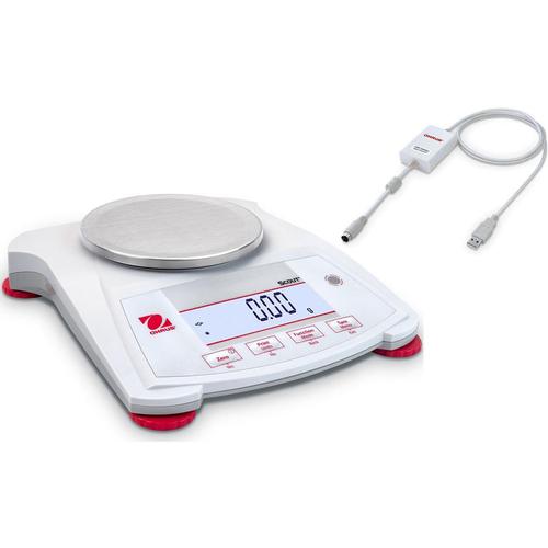 Ohaus Scout SPX421 Portable Balance 420 x 0.1g with USB Interface Device