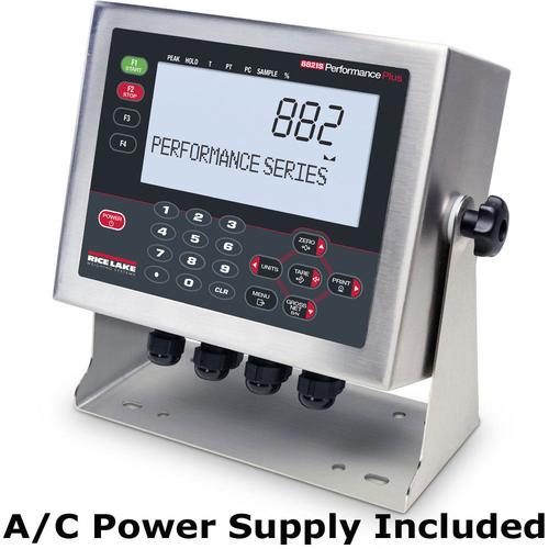 Rice Lake 882IS-Plus Intrinsically-Safe 194236 Digital Weight Indicator A/C Power Supply Tilt Stand and Metric Thread Adapter (1/2NPT - M20)
