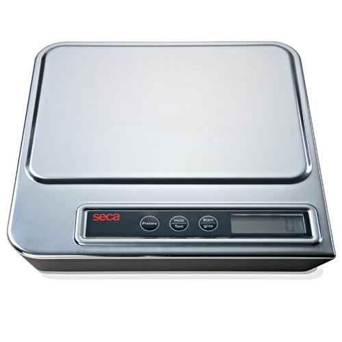 Seca 856 Electronic Kitchen Scale With Stainless Steel Cover  3,000 x 1 g and 5,000 x 2 g - Open Box