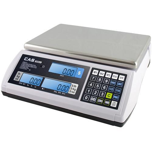CAS JR-S-2000-15 Legal for Trade Price Computing Scale 6 x 0.002 lb and 15 x 0.005 lb - Open Box