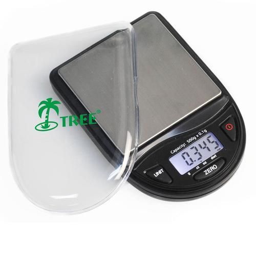Silver Keraiz JA-PRSN-SCAL Portable 500 g x 0.1 g Mini Digital Scale Jewelry Pocket Balance Weight G LCD B 491 