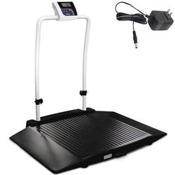 Rice Lake 350-10-3-BT-AC Two Ramp Handrail Wheelchair Scale with ...