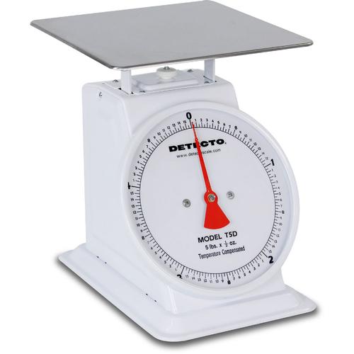 Detecto T-5-D Top Loading Dial Scale with Air Dashpot 5 lb x 1/2 oz