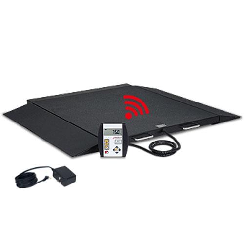 Detecto 6400-C-AC Portable Wheelchair Scale 32 in x 36 in with BT / WiFi and AC Adapter - 1000 lb x 0.2 lb