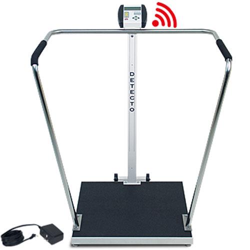 Detecto 6856-C-AC - High Capacity Digital Handrail Scale with WiFi / Bluetooth and AC Adapter 1000 lb x .2 lb