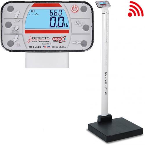Detecto APEX-SH-C Physician Scale With Sonar Height Rod with WiFi / Bluetooth Legal For Trade 600 x 0.1 lb