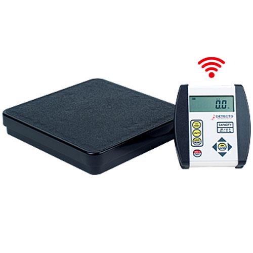 Detecto DR400-750-C - Low-Profile Portable Physician Floor Scale with WiFi / Bluetooth,  400 lb x 0.2 lb 