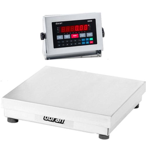 Doran 22100/18S Legal For Trade Washdown Bench Scale 18 x 18 inch Base 100 x 0.02 lb