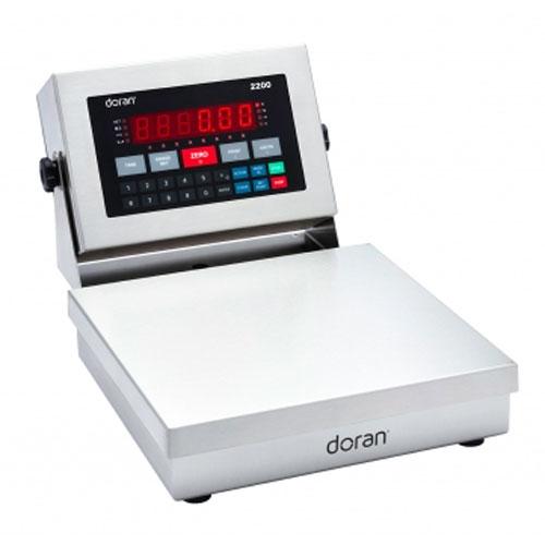 Doran 22005/88-ABR Washdown Bench Scale with 8 x 8 Base and Attachment Bracket 5 x 0.001 lb